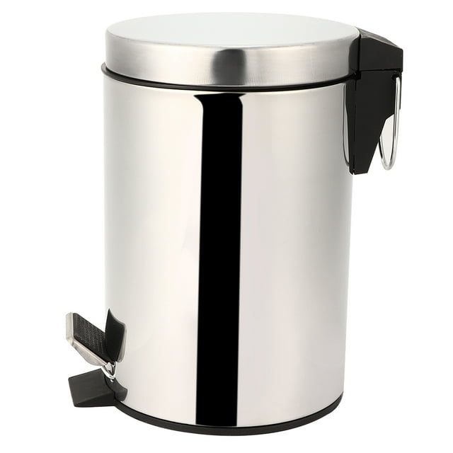 Garbage Bin,3L Household Stainless Steel Pedal Trash Can Trash Can Unmatched Quality