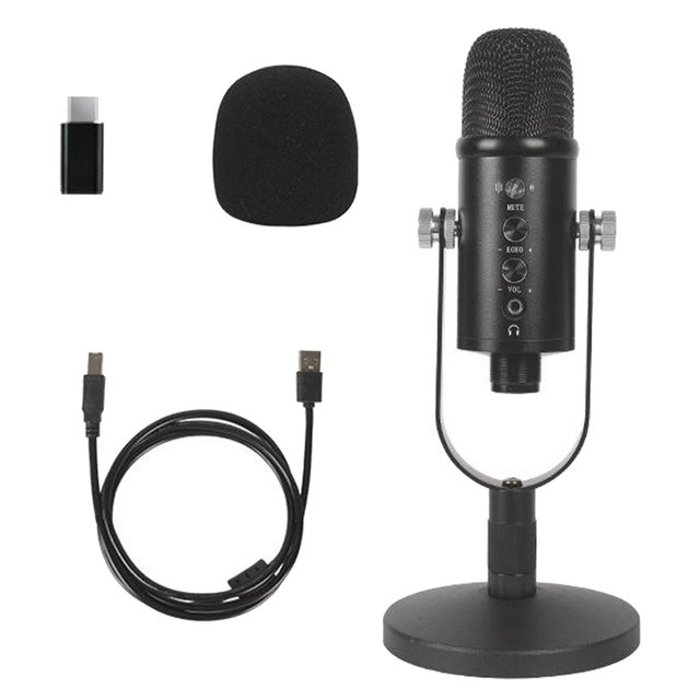 Micrófono ordenador, micrófono de condensador de grabación pa ordenador portátil Windows micrófono de ordenador pa Gaming Podcast Yuyangstore microfono pc