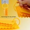 thumbnail image 3 of Oleegame 2PC Tin Foil Roll Cake Scraper Pattern Cream Scraper Set DIY Baking Tools Plastic Cream Scraper Set Baking Accessories Yellow, 3 of 4