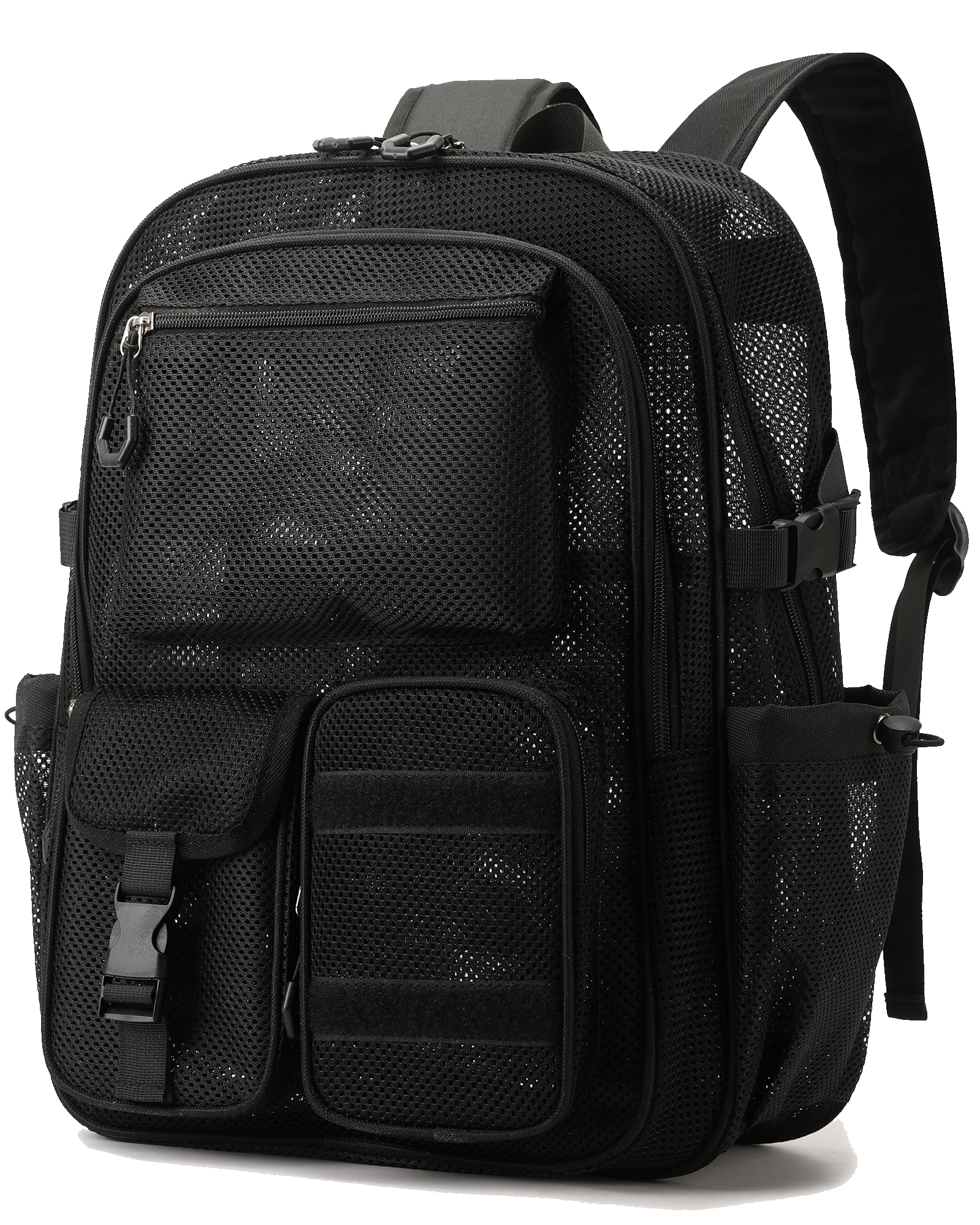 Soda Candy Heavy Duty Mesh Backpack See Through School Bookbag for School Swim Beach Travel