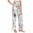 thumbnail image 2 of FORMRS Women's Pajama Pants with Pockets Soft Comfy Loungewear Sleep Bottom, Sizes S-2XL, Colorful Flowers Blossoms, 2 of 8