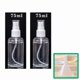 thumbnail image 1 of Spray Bottles, 75ml Clear Empty Fine Mist Plastic Travel Atomiser Bottle Set, Small Refillable Liquid Containers with 1pc Funnels (2PCS), 1 of 5