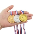 thumbnail image 5 of Uxcell 1.5" Mini Plastic Bronze Award Medals 3rd Prize Medals with Ribbon for Games Sports 24 Pack, 5 of 6