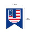 thumbnail image 7 of Aojekbee Independence Day National Day Banner Flag Red White Blue Stars Stripe Print Pennant Banner 4th of July Holiday Decorations, 7 of 7