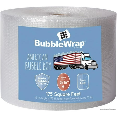 Bubble Wrap 175', Small 3/16 Cushioning, 175Ft With Perforated Every 12"