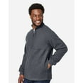 thumbnail image 2 of North End NE713 Men's Aura Sweater Fleece Quarter-Zip Pullover-CARBON/ CARBON-2XL, 2 of 3
