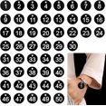 thumbnail image 2 of 1-50 Number Tags, Plastic ID Number Hang Tags with Hole, Engraved Round Numbered Marking Identification Tags, Key Box Cabinet Organized Coding Tag(Black), 2 of 7