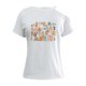 thumbnail image 1 of Camiseta de mujer Camisetas de manga corta Camiseta básica con cuello redondo holgada con estampado de letras coloridas SG, 1 of 8