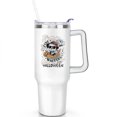 thumbnail image 2 of Happy Halloween Cup with Handle and Straws 40 OZ Stainless Steel Travel Cup Birthday Present for Women Girls Daughter Mom Gifts for Him/Her Water Bottle, 2 of 7