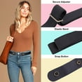 thumbnail image 3 of 3 Pieces No Buckle Belts Women Belt, Buckle Free Invisible Elastic Belt for Jeans Pants, 3 of 6