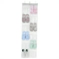 thumbnail image 2 of Transparent 24-Pocket Hanging Shoe Organizer Rack, 2 of 13