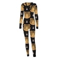 thumbnail image 4 of Utoimkio Button Down Onesie Pajamas for Women One Piece Long Sleeve Pajamas for Women Thermal Underwear Union Suit Sleepwear Jumpsuit S-XXXL, 4 of 8