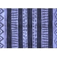 thumbnail image 1 of Ahgly Company Machine Washable Indoor Rectangle Abstract Blue Modern Area Rugs, 2' x 5', 1 of 4