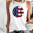 thumbnail image 1 of Womens Fashion Printed Round-Neck Loose Sleeveless T-shirt Pullover Tops, 1 of 5