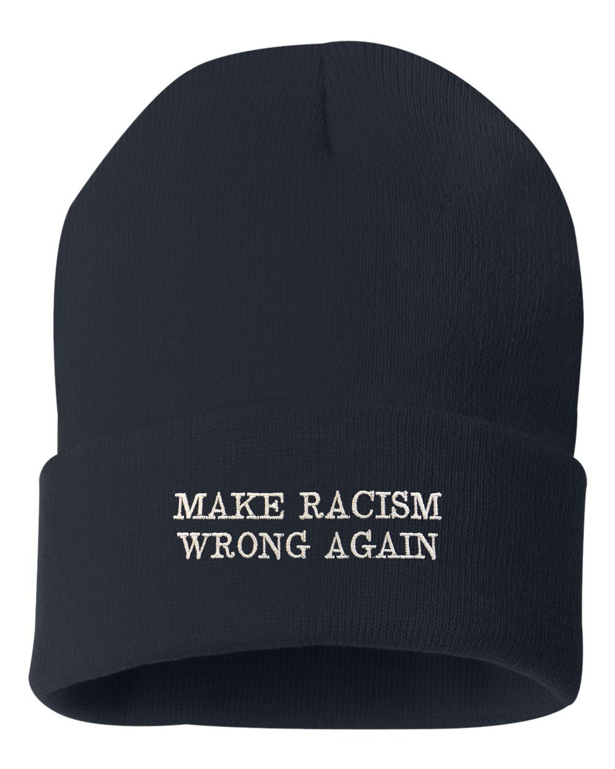 Make Racism Wrong Again Unisex Knitted Hat Stretchy Skull Cap 