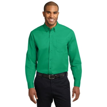 Port Authority S608 Mens Long Sleeve Easy Care Shirt, Court Green - 3XL