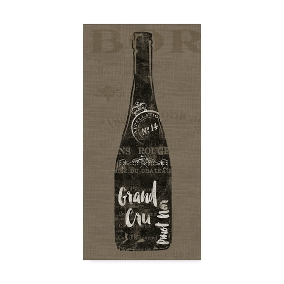 Trademark Fine Art 'Linen Wine I' Canvas Art by Sue Schlabach