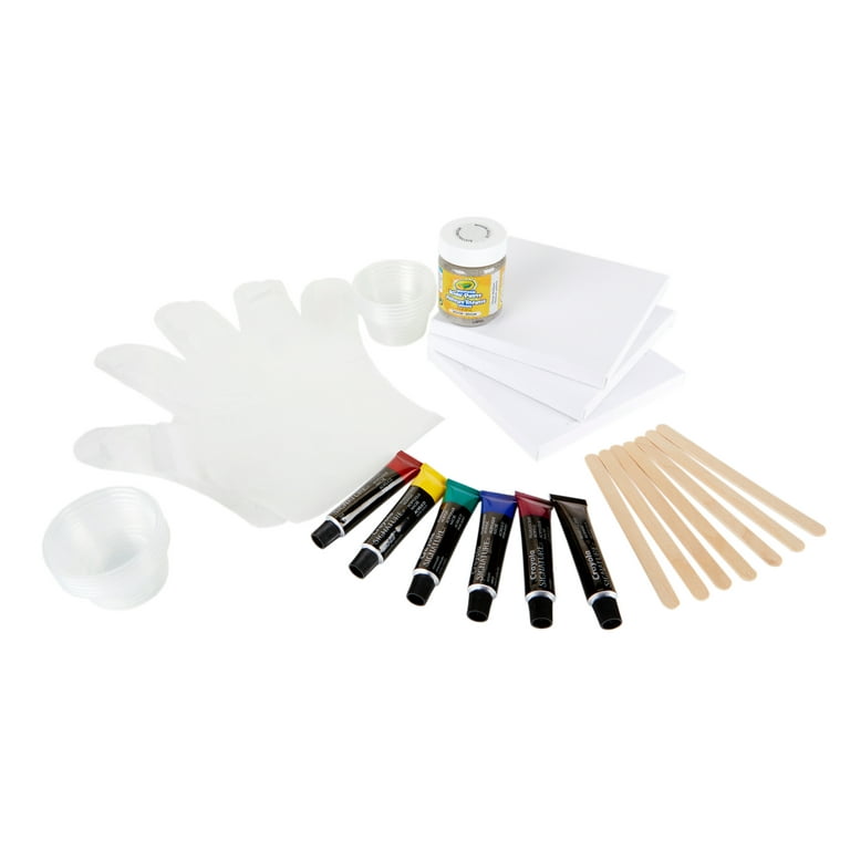 Crayola Mini Canvas Painting Kit, DIY Marbleizing, Unique Gifts, 14pcs,  Adult 