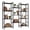 Black/62.32 x 10.24 x 54.65 inch, variant on Alvantor Three Columns and Four Layers Bookshelf, Wide Bookcase with 11 Open Display Shelves, Adjustable Storage Shelf for Home & Office