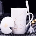 thumbnail image 4 of Injueey Tazas de cerámica duraderas con constelaciones, taza de café de cerámica con tema de constelaciones para amantes del café Cocina y Comedor escorpio blanco, 4 of 6