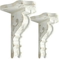 thumbnail image 3 of Wood Corbels Sets of 2 Wooden Shelf Brackets Corbels for Shelf Shabby White Wood Corbel Brackets Vintage Style, 6.5" x 4.9" x 8.7", 3 of 10