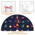 thumbnail image 4 of Sikiie Space Dinosaur 30-48 inches {designName} Print Christmas Tree Skirt Snowman Xmas Tree Skirt with Edge Christmas Decorations for Holiday Party48", 4 of 7