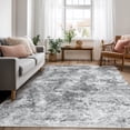 thumbnail image 2 of Area Rug for Living Room, 6'x9' Non-Slip Neutral Abstract Light Gray Indoor Rug, Stain Resistant Carpet for Bedroom, Dinning Room, 2 of 11