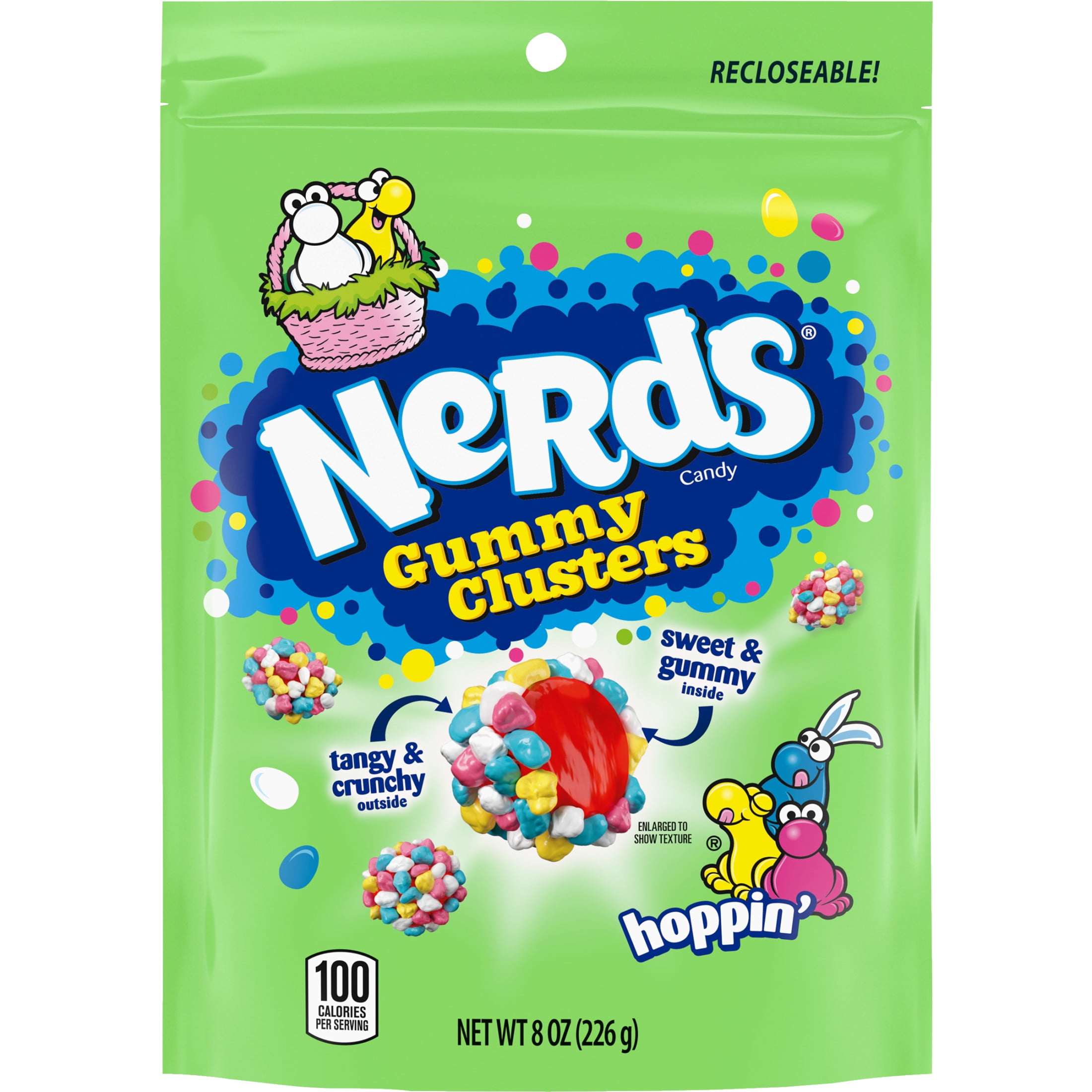 Nerds Valentine's Gummy Clusters, 8 Ounce Resealable Stand Nerds Valentine's Gummy Clusters, 8 Ounce Resealable Stand
