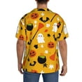 thumbnail image 5 of Disketp Men's Hawaiian Happy Halloween 3 Print Shirts Button Down Holiday Beach Shirts-Medium, 5 of 7