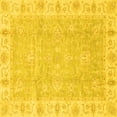 thumbnail image 1 of Ahgly Company Indoor Square Oriental Yellow Traditional Area Rugs, 6' Square, 1 of 4