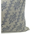 thumbnail image 5 of Fabdivine Thick Linen Hand Block Print Elegant Throw Cushion Cover , 16"X16", Gray, 5 of 5