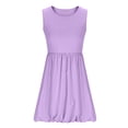thumbnail image 5 of Tdoqot Girls Tank Dresses with Pockets- Casual Summer Flowy Sleeveless Kids Sundress Purple Size 10, 5 of 6