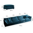 thumbnail image 2 of U-Shaped Oversized Sectional Sofa Modern Deep Seat Reversible Chaises Sofa&Couch with Movable Ottomans and 6 Pillows, Modular Sleeper Upholstered Couch for Living Room, Apartment, Studio, Office, 2 of 10