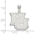 thumbnail image 2 of 925 Sterling Silver Rh-plated LogoArt Marquette University Large Pendant; for Adults and Teens; for Women and Men, 2 of 2