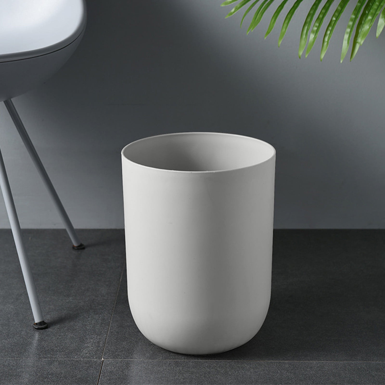 Qholemyo Round Thickened Large Capacity Trash Can Bathroom Living Room Indoor Kitchen Waste Bin Bathroom Trash Can Small Trash Can