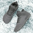 thumbnail image 2 of YOURDIARY Mens Barefoot Snow Boots Winter Warm Shoes Faux Fur Lined Wide Toe Box Zero Drop Ankle Sneakers, 2 of 8