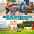 thumbnail image 5 of WIDELAND 2 in 1 Hover Soccer Ball Set, USB Rechargeable Air Power Soccer Kids Toys with LED Lights and Foam Bumper Protection, 2 Goals for Boys and Girls Ages 3+ Indoor/Outdoor Games, 5 of 8