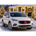 thumbnail image 3 of Festive Find Store Car Reindeer Antlers Rudolph Red Nose Universal Fit Christmas Holiday Dark Brown, 3 of 4