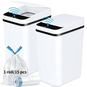 2pcs 3.2-Gallon Sensor Trash Cans