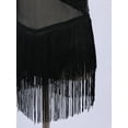 thumbnail image 6 of DPOIS Girls Sequin Rhinestone Mesh Splice Tassel Lyrical Dress Dancewear, 6 of 7