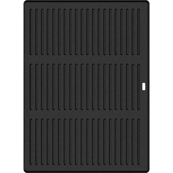 Reversible Cast Iron Grill Griddle, 18x14 Inch Double Sided Pre-Seasoned, 0.8" Thick Flat Top & Ribbed Plate for Outdoor Cooking, Fits Most 18-22 Inch Gas & Charcoal Grills