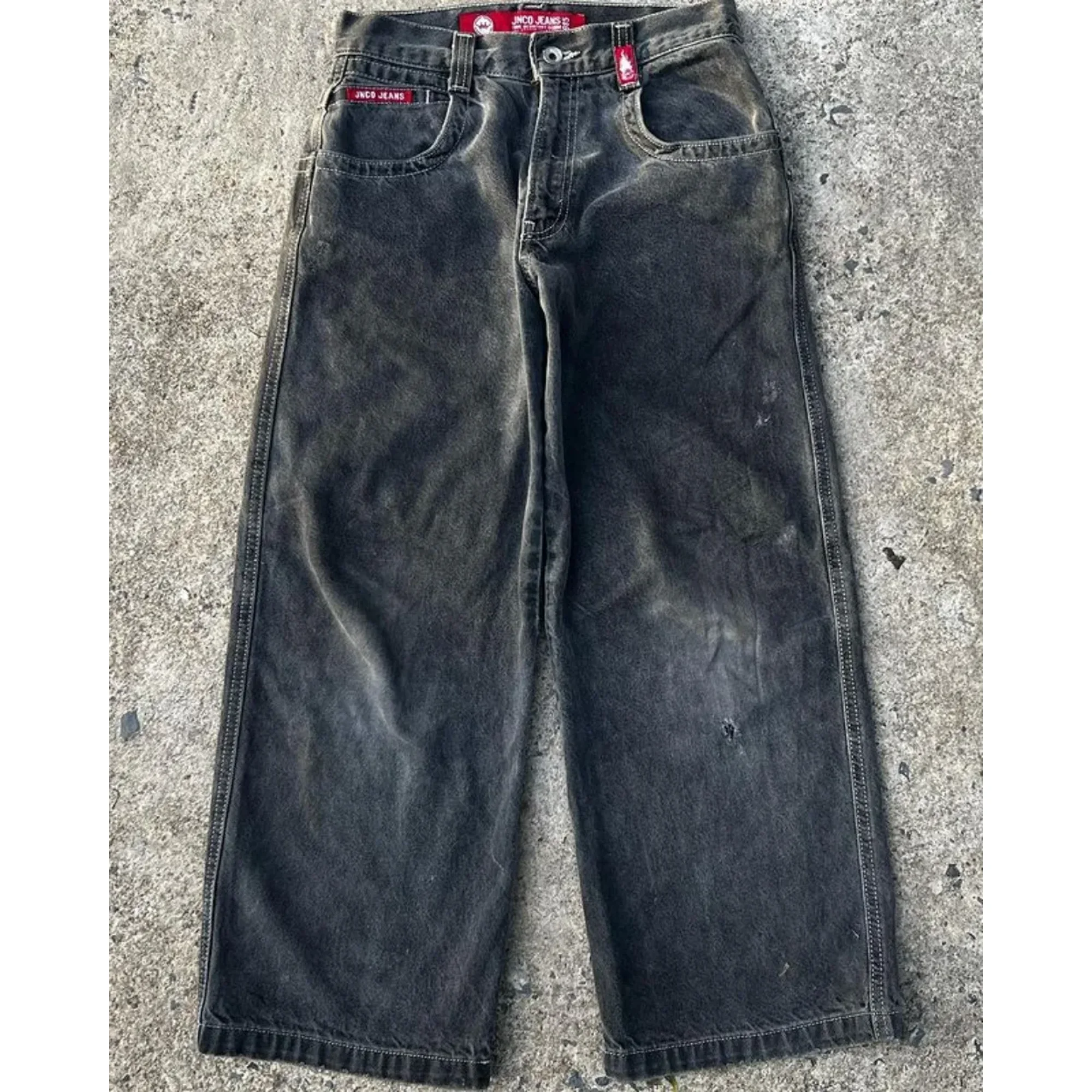 Streetwear JNCO Jeans Y2k Hip Hop Cartoon Graphic Print