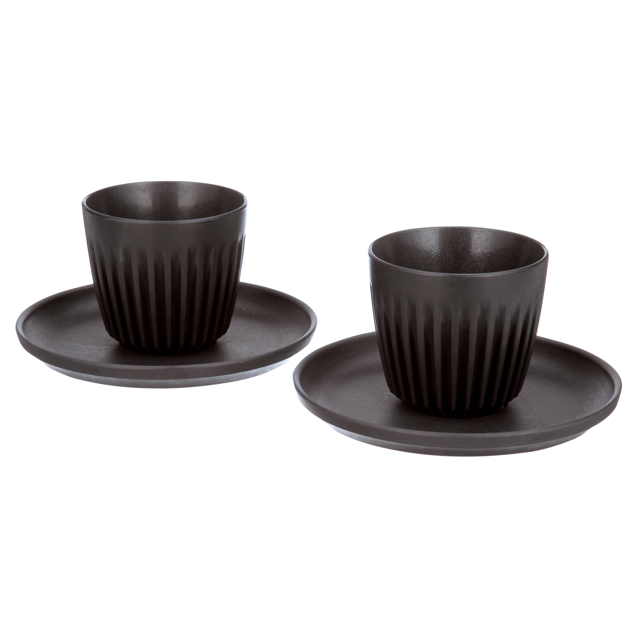 Huskee Cup Espresso Set (Charcoal, 3oz)