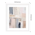 thumbnail image 5 of Kate and Laurel Framed Wall Art Print 'Rustic Melody' by Amy Lighthall, 23 x 27, Oliver White Narrow Frame, Modern Contemporary, Abstract Art for Wall Decor, 5 of 8