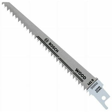 Bosch 6 Inch 6 Tpi Wood Reciprocating Saw Blades 5 Piece