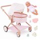 thumbnail image 1 of Set de cochecito Doll & Twin LullaBaby de 14 pulgadas con estrellas rosas, 1 of 8
