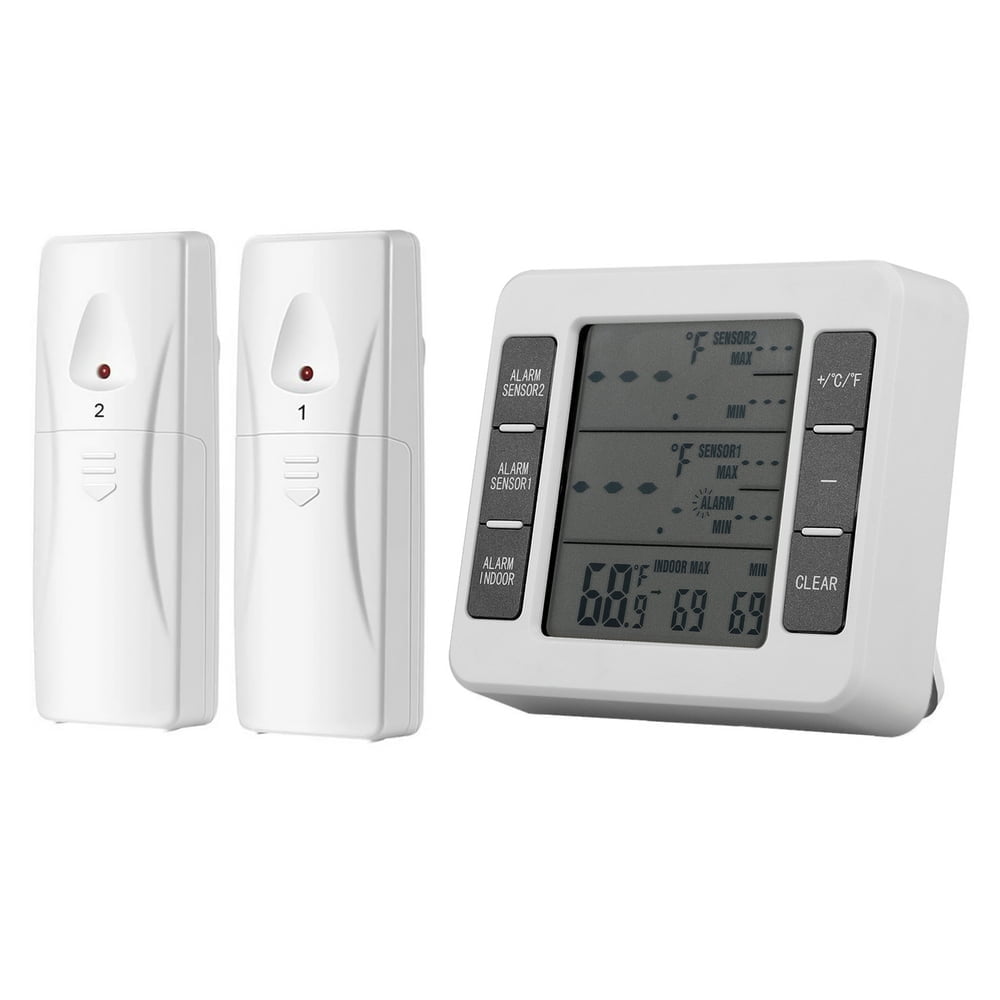 HLONK Wireless Digital Thermometer 2 Temperature Sensors  2 Pieces