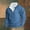 Light Blue, variant on QUINDOS Shirts for Men,Men's Fall And Winter Fashion Casual Hoodie Retro Stand-up Neck Zipper Long Sleeve Loose Seaw Loose Fit Workout T-shirts