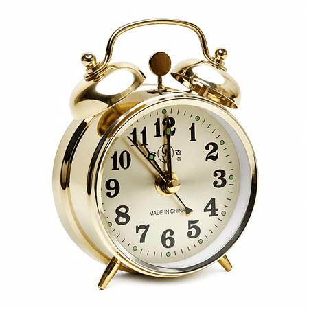 AURENIX 2026 New Mechanical Alarm Clock, 7 Cm Vintage Wind Up Metal Alarm Clock, Manual Wind Up Spring Twin AURENIX 2026 New Mechanical Alarm Clock, 7 Cm Vintage Wind Up Metal Alarm Clock, Manual Wind Up