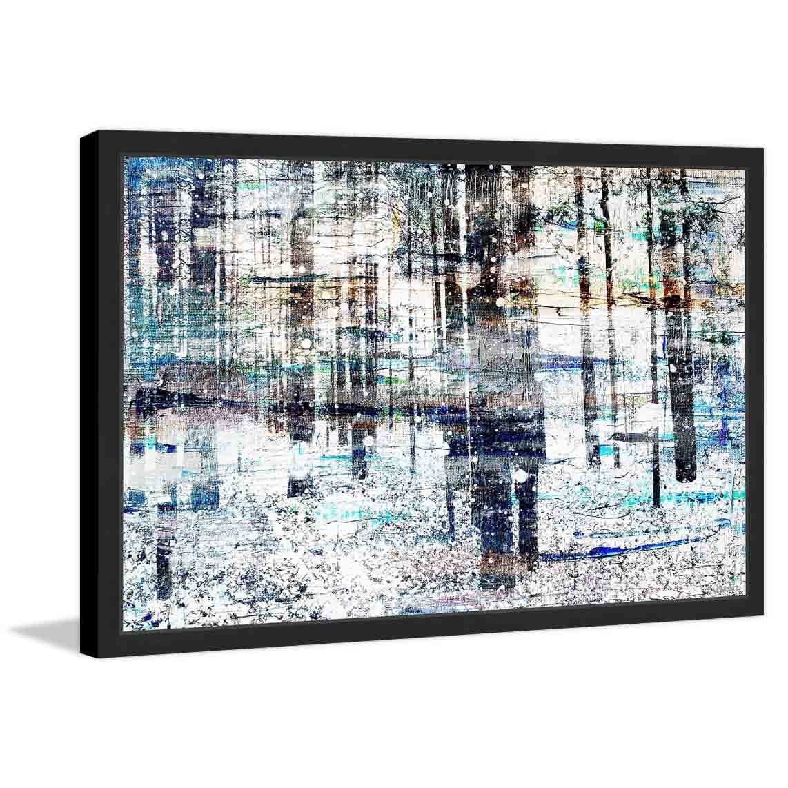 "Deserted Forest" Framed Painting Print